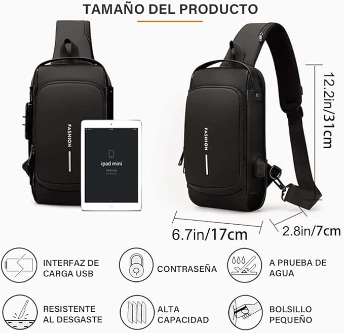 BOLSO TIPO BANDOLERA ANTIROBO