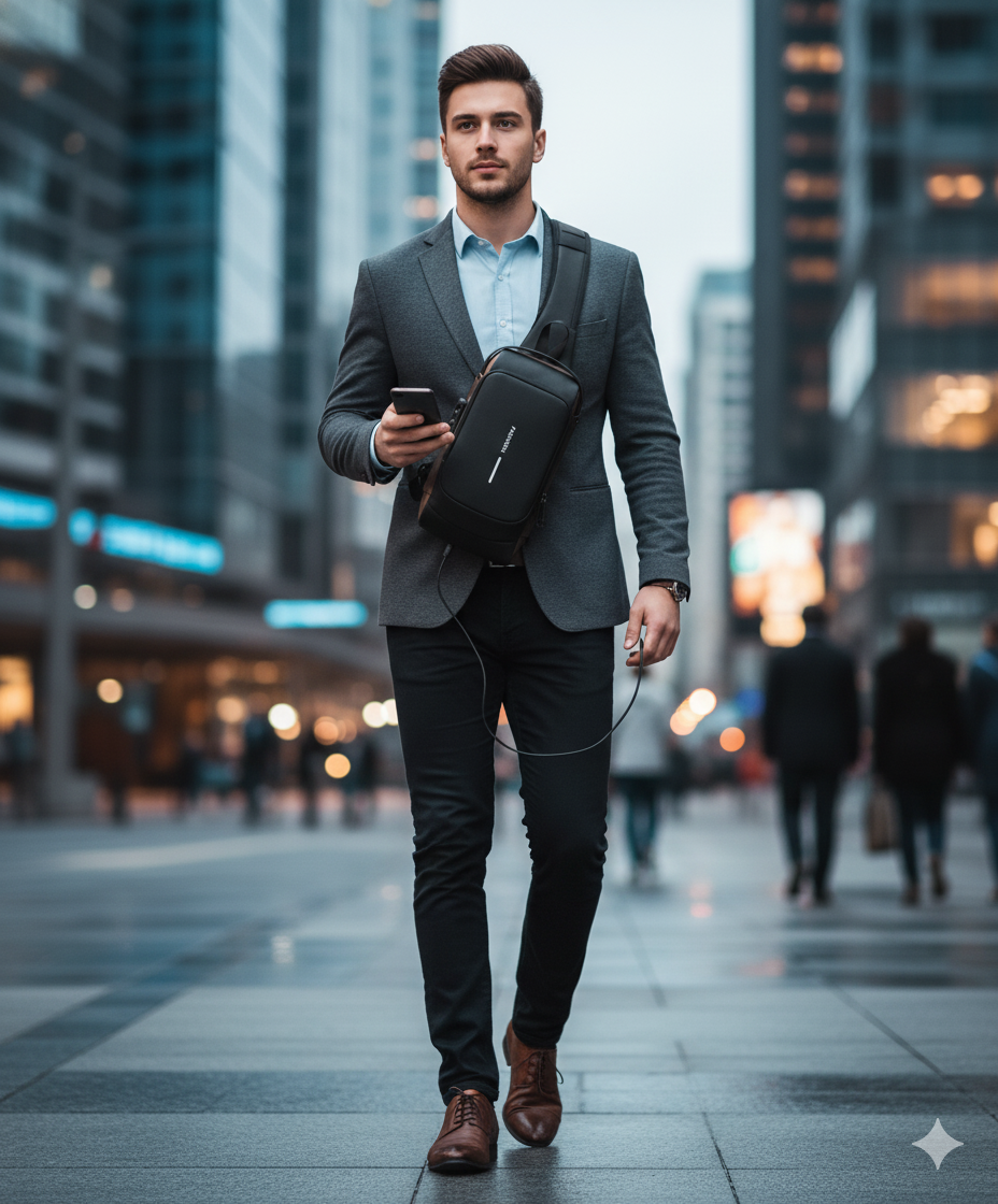 BANDOLERA ANTIROBO C/USB